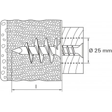 FISCHER ISOLATIEPLUG FID50 BLISTER A 4 STUKS