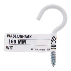 WASLIJNHAAK WIT 80 MM