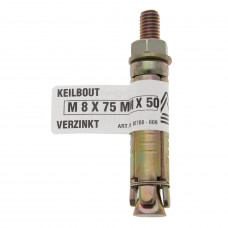 KEILBOUT VERZINKT M5X50X35