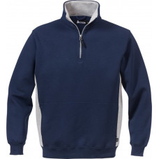 FRISTADS SWEATSHIRT KORTE RITSSLUITING 1705 DF XL MARINE BLAUW/GRIJS