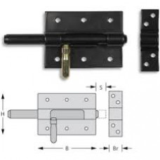 PLAATGRENDEL Ø16-100 X 80MM ZWART