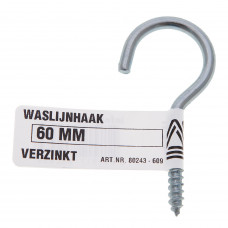 WASLIJNHAAK VERZINKT 80 MM