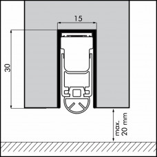 ELLENMATIC VALDORPELSTRIP 828MM UNIPROOF