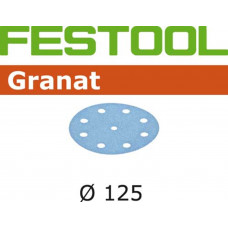 FESTOOL GRANAT SCHUURPAPIER ROND125 KORREL 220 PAK A 100 STUKS 497172