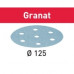 FESTOOL GRANAT SCHUURPAPIER ROND125 KORREL 220 PAK A 100 STUKS 497172