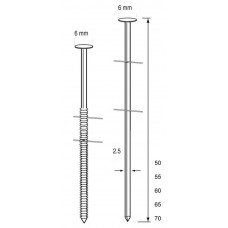 DUTACK COILNAGEL RNCW25 RING NK 50MM DRAADGEBONDEN ROL A 300STUKS