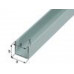 ALUMINIUM U-PROFIEL ZILVER 12X8.6X12 1 METER