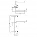 DEURKRUK JURA + LANGSCHILD 250X55X2MM SL56MM RVS/ZWART