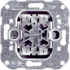 GIRA SCHAKELAAR 2X WISSEL 01800