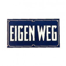 BORD EIGEN WEG 17X10CM