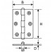 DX SCHARNIER 30X26MM MET LOSSE PEN