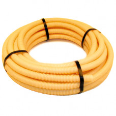 FLEXIBEL PIJP 3/4 - 19MM - 10METER CREME