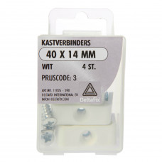 KASTVERBINDERS WIT 40X14 MM 4 ST