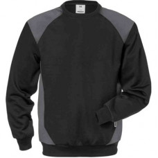 FRISTADS SWEATSHIRT 7148 SHV -996 ZWART/GRIJS MAAT L