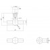 MEUBELKNOP T-VORM RECHT 18MM RVS