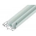 PVC RAIL PROFIEL .ONDERZIJDE WIT 6,5MM 1 METER