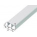 PVC RAILPROFIEL BOVEN ZWART 6,5MM 1 METER