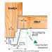 SECUSTRIP PLUS BUITENDRAAIEND TERUGLIG. 0-6MM - L2300MM - RAL 9010