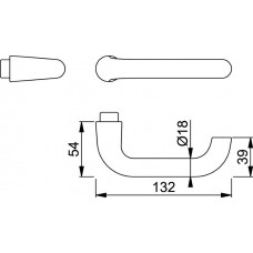 HOPPE DEURKRUK 138L F1