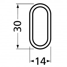 HERMETA GARDEROBEBUIS ZWART 1019-18 LENGTE A 3 METER