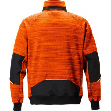 SWEATJACK 7052SMP ZWART/ORANJE 2XL