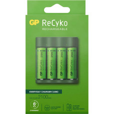 GP USB BATTERIJLADER 4 X RECYKO AA 2100 MAH