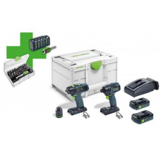 FESTOOL SET ACCU SLAGSCHROEVENDR+SCHROEFBOORMACHINE TID 18 C3,1 577192