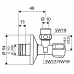 SCHELL HOEKSTOPKRAAN MET ROZET 1/2"BU X 3/8"BU/10MM CHROOM 049170695