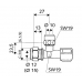 SCHELL HOEKSTOPKRAAN Z/ROZET 12MM/3/8"BU X 10MM 050390699