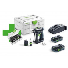 FESTOOL ACCU SCHROEFBOORMACHINE C 18 HPC4,0 I-PLUS 577187