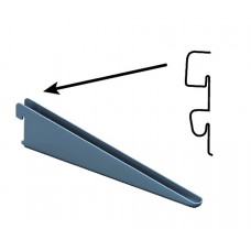 DRAGER ELEMENT DUBBEL 1-HAAKS SYS 32 STAAL WIT 37CM