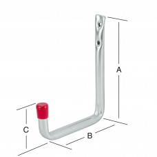 OPHANGHAAK 8505 STAAL VERZINKT LOS (140X114X53MM)