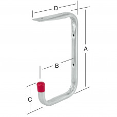 OPHANGHAAK 8506 STAAL VERZINKT LOS (72X158X115X52MM)