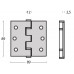 RVS KOGELLAGERSCHARNIER RECHTE HOEK 89X89