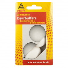 DEURBUFFERS WIT 38 MM ROND 2 ST