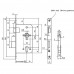 MAUER 9055 PZW 55MM PLATALDEURSLOT SKG** D.LS RVS