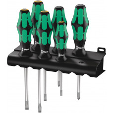 WERA 334/355/6 SCHROEVENDRAAIERSET KRAFTFORM PLUS LASERTIP 6DELIG