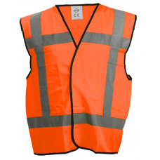 ORANJE VEILIGHEIDSVEST EN 471 RWS 100% POLYESTER