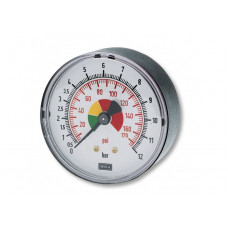 MANOMETER 1/4" AXIALE AANSLUITING (MAX.12BAR) 25521