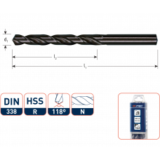 HSS-R SPIRAALBOOR, DIN 338, TYPE N, ø0,4