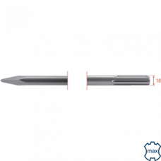 SDS-MAX PUNTBEITEL, L=400