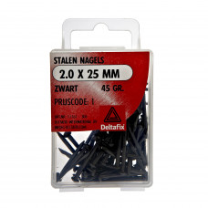 STALEN NAGELS ZWART 2.0X25 45 GR