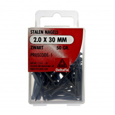 STALEN NAGELS ZWART 2.0X30 50 GR