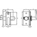 DX INSTEEKGRENDEL MET SLUITPLAAT 55/35 DRB1035SCP