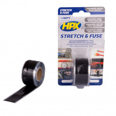 HPX STRETCH & FUSE ZELFVULKANISERENDE TAPE ZWART 25MMX3M SZ2503