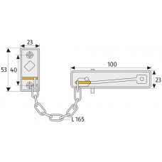 ABUS DEURKETTING SK69