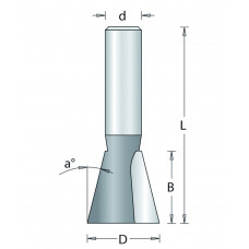 610-8 HM TCT ZWALUWSTAARTFREES , D= 12,7, A= 14