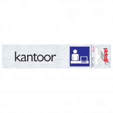 BORD ALULOOK KANTOOR 165X44 MM ZELFKLEVEND