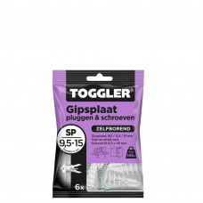 TOGGLER GIPSPLAAT PLUG (PAARS) 9,5-15 MM SP-MINI (6ST.)