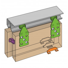 HENDERSON SCHUIFDEURRAIL VERPAKTE SET DOUBLE TOP, 1800MM W18/EU